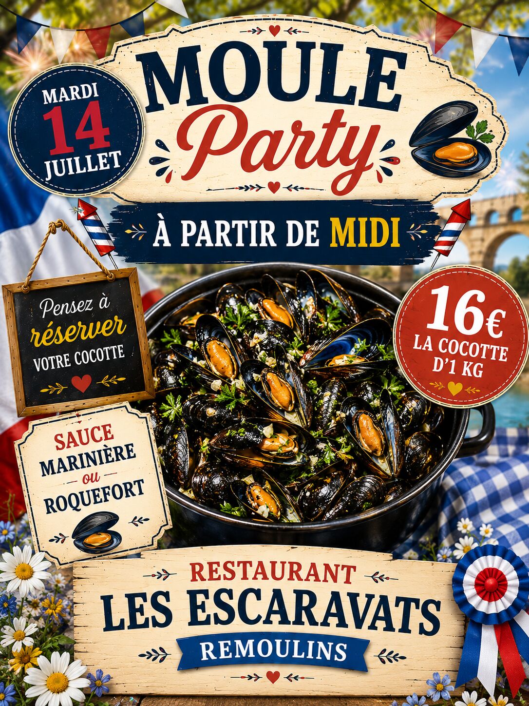 MOULE PARTY 14 JUILLET