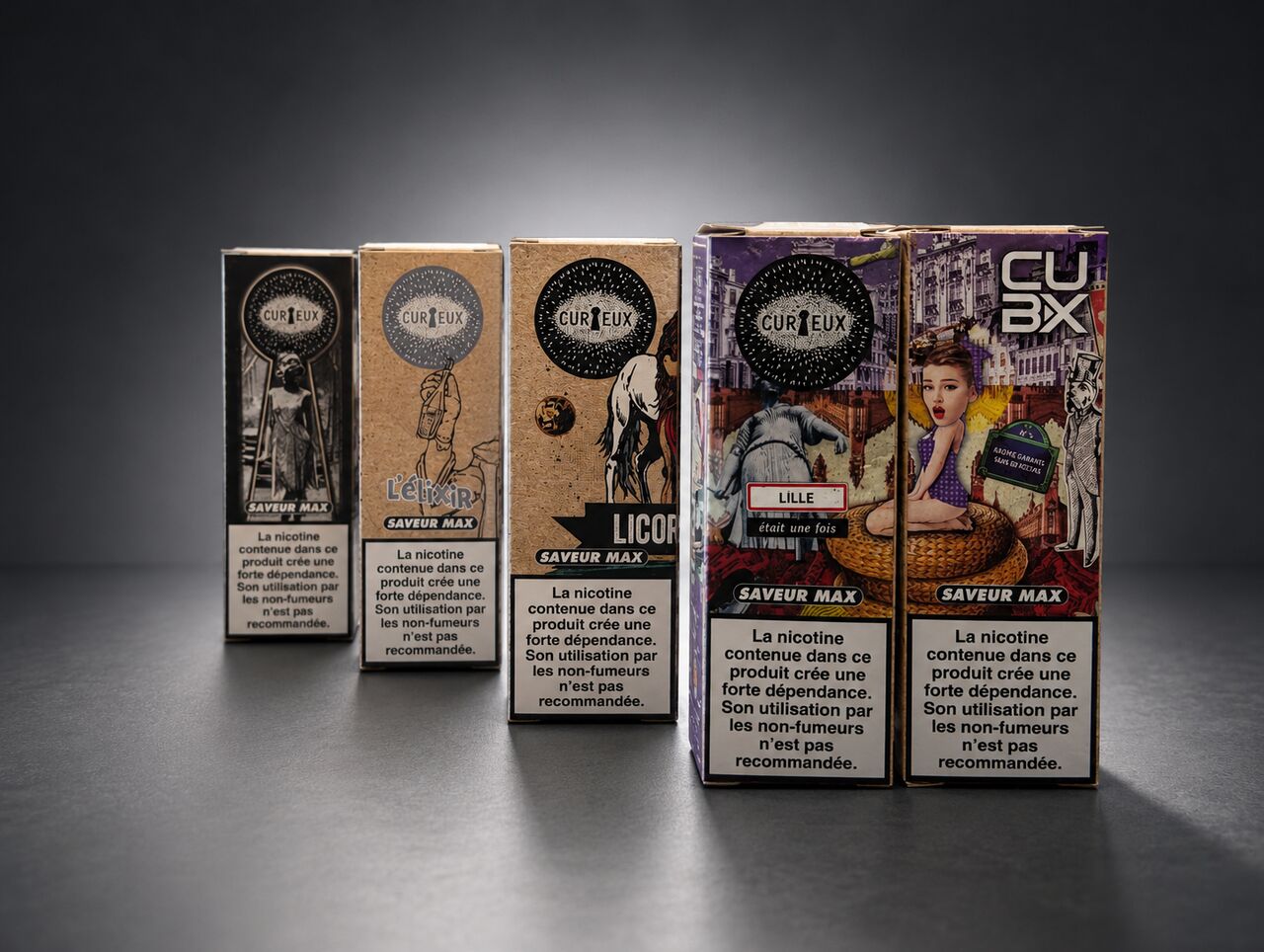 E-liquides CUBIX CURIEUX