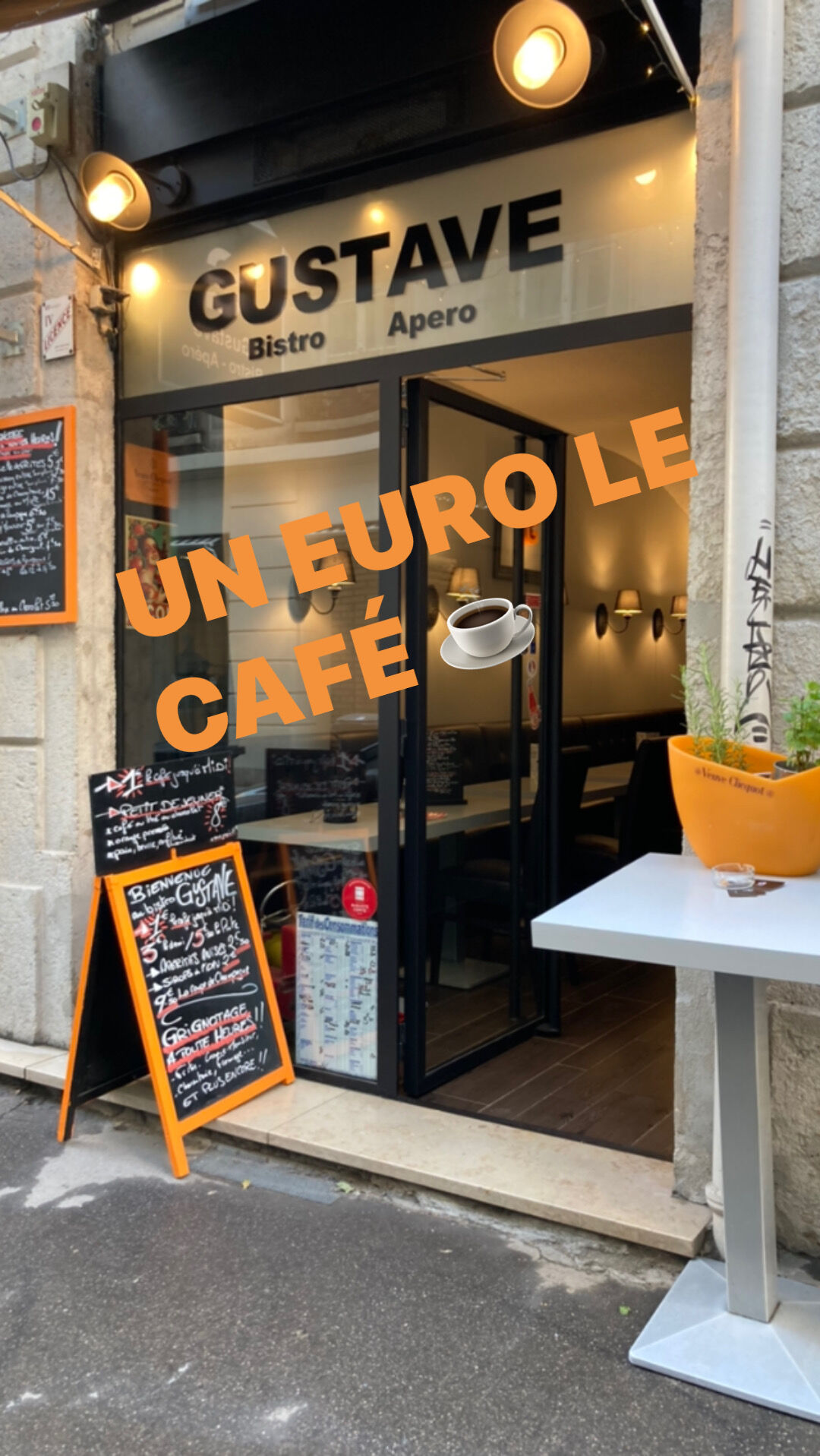 1€ le café !