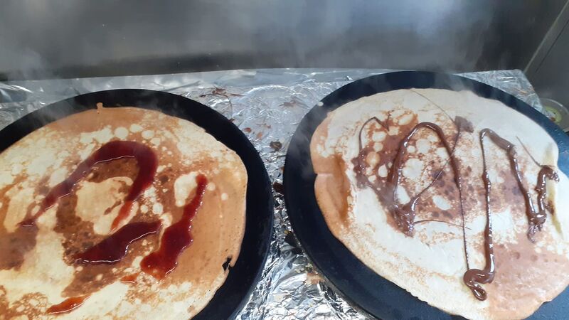 Des crêpes généreuses