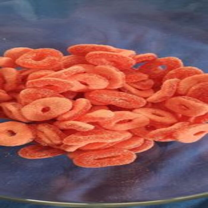 anneaux fraise 100 grammes 2€
