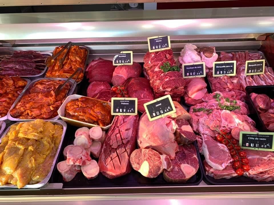 Vitrine du boucher, réalisée en été 