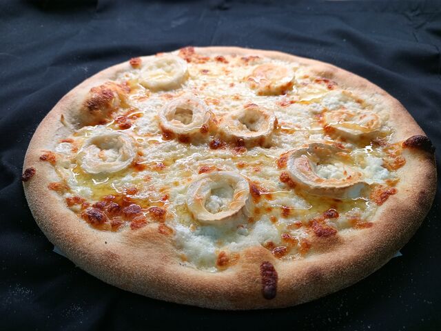 la chèvre miel: base crème,Mozzarella,fromage de chèvre 