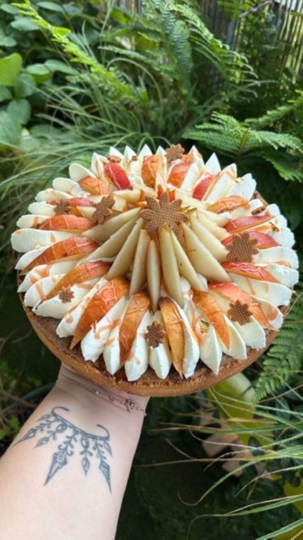 Tarte chantilly poire