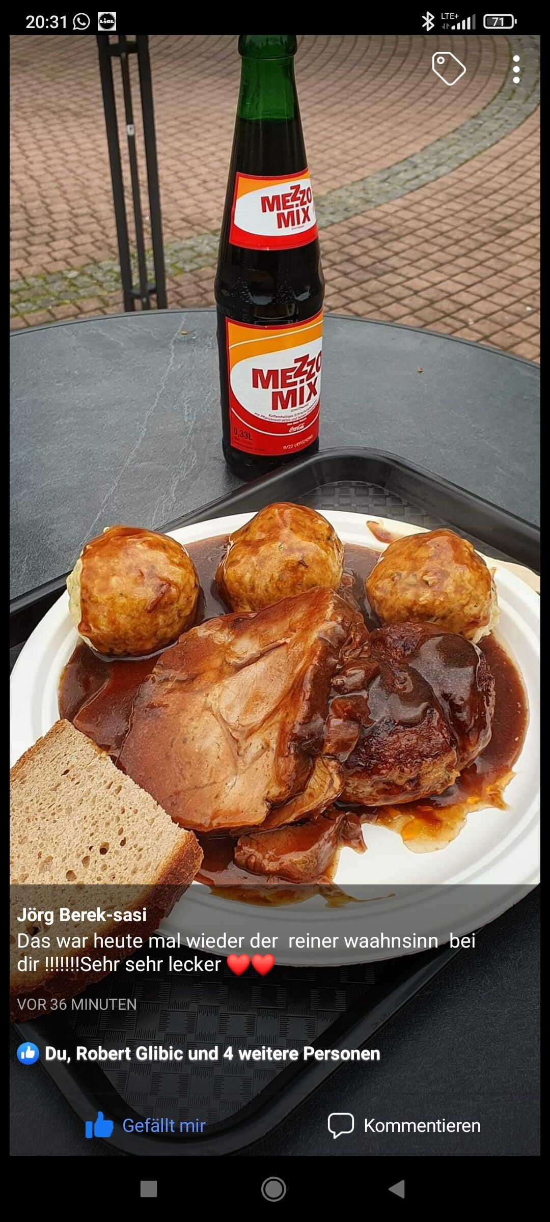 🐓 Brust mit Semmelknödel und ne leckerem Getränk