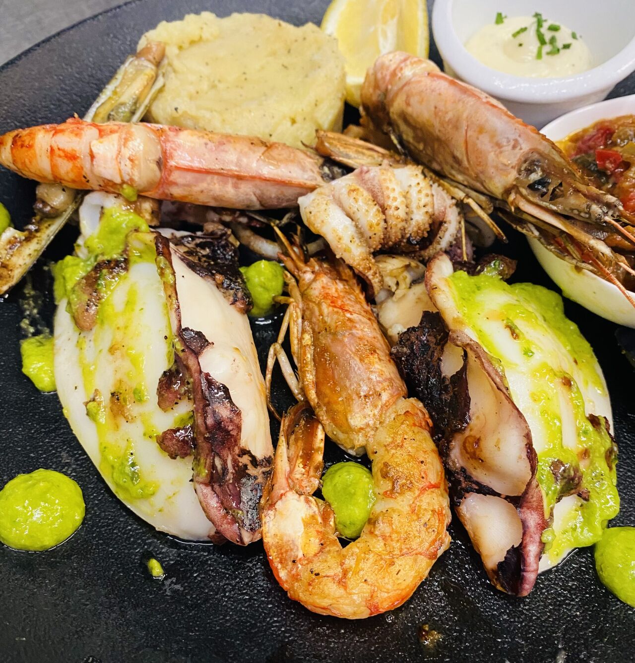 DUO DE SEICHE ET GAMBAS