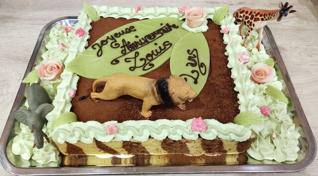 Croustillant 3 chocolats
Thème de la jungle