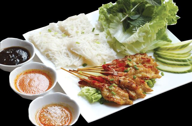 Brochettes de crevettes