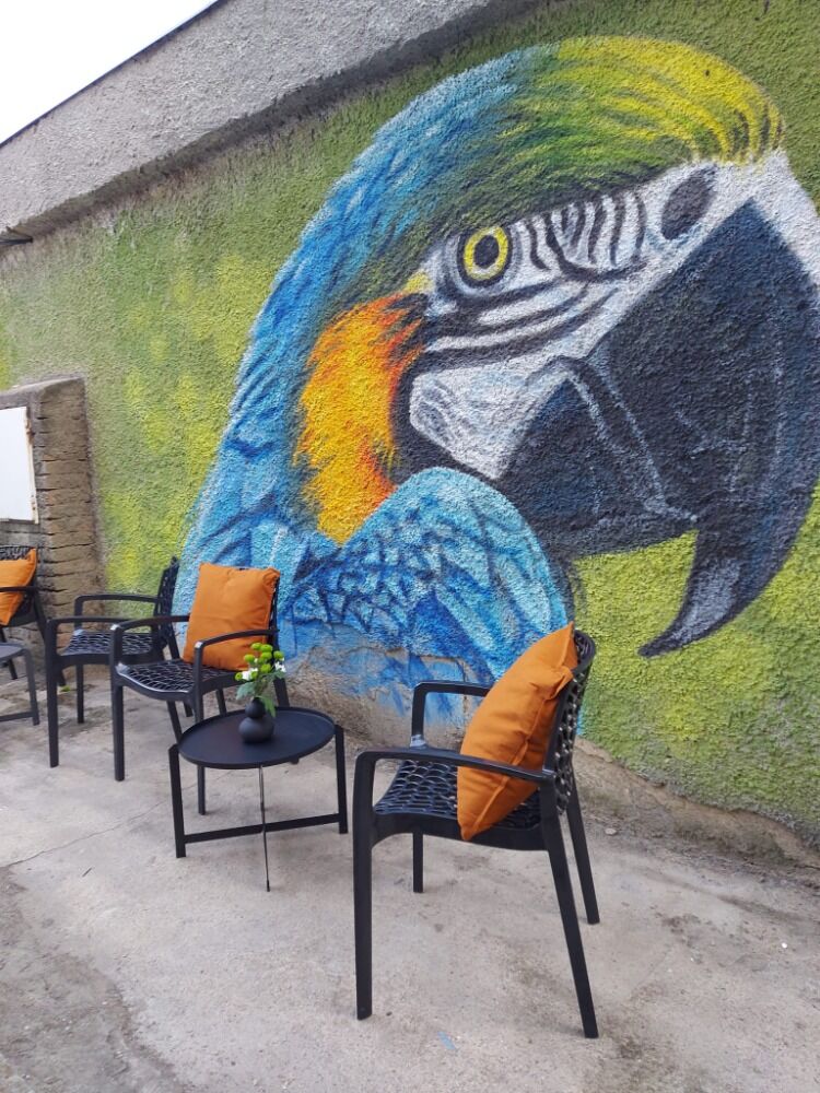 Posezení u papouška