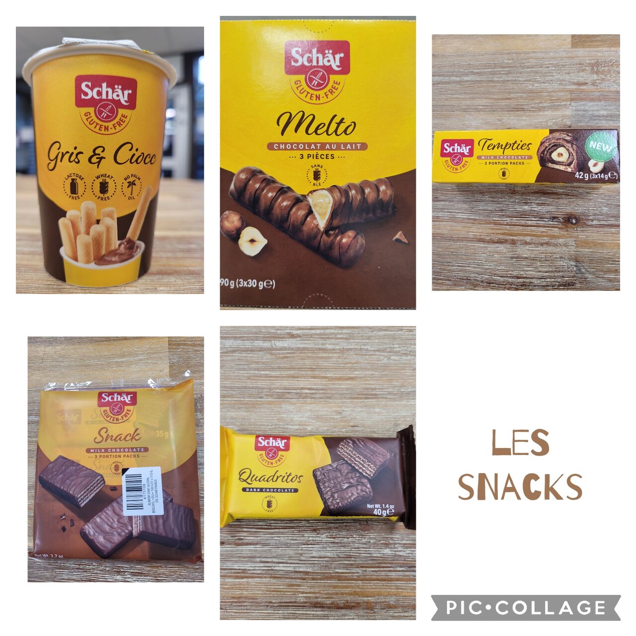 les produits Schär pour une petite pause gourmande disponible en boutique !
