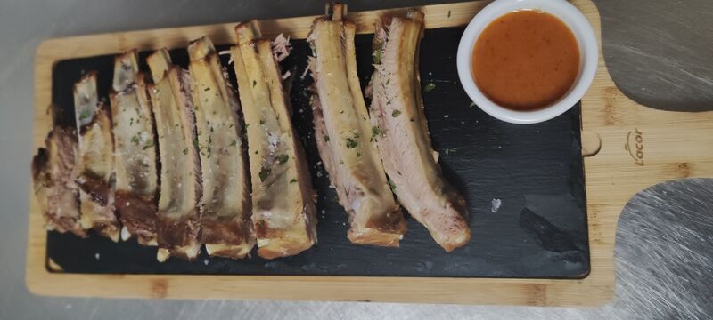 Costillas asadas al horno