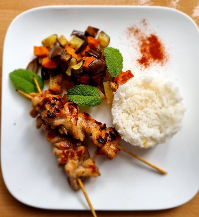brochettes de poulet