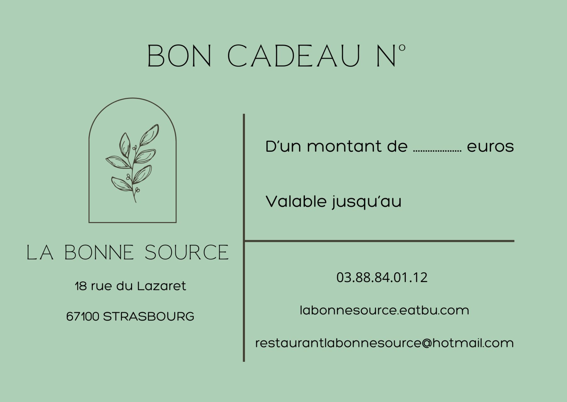 Offrez une expérience gourmande à La Bonne Source