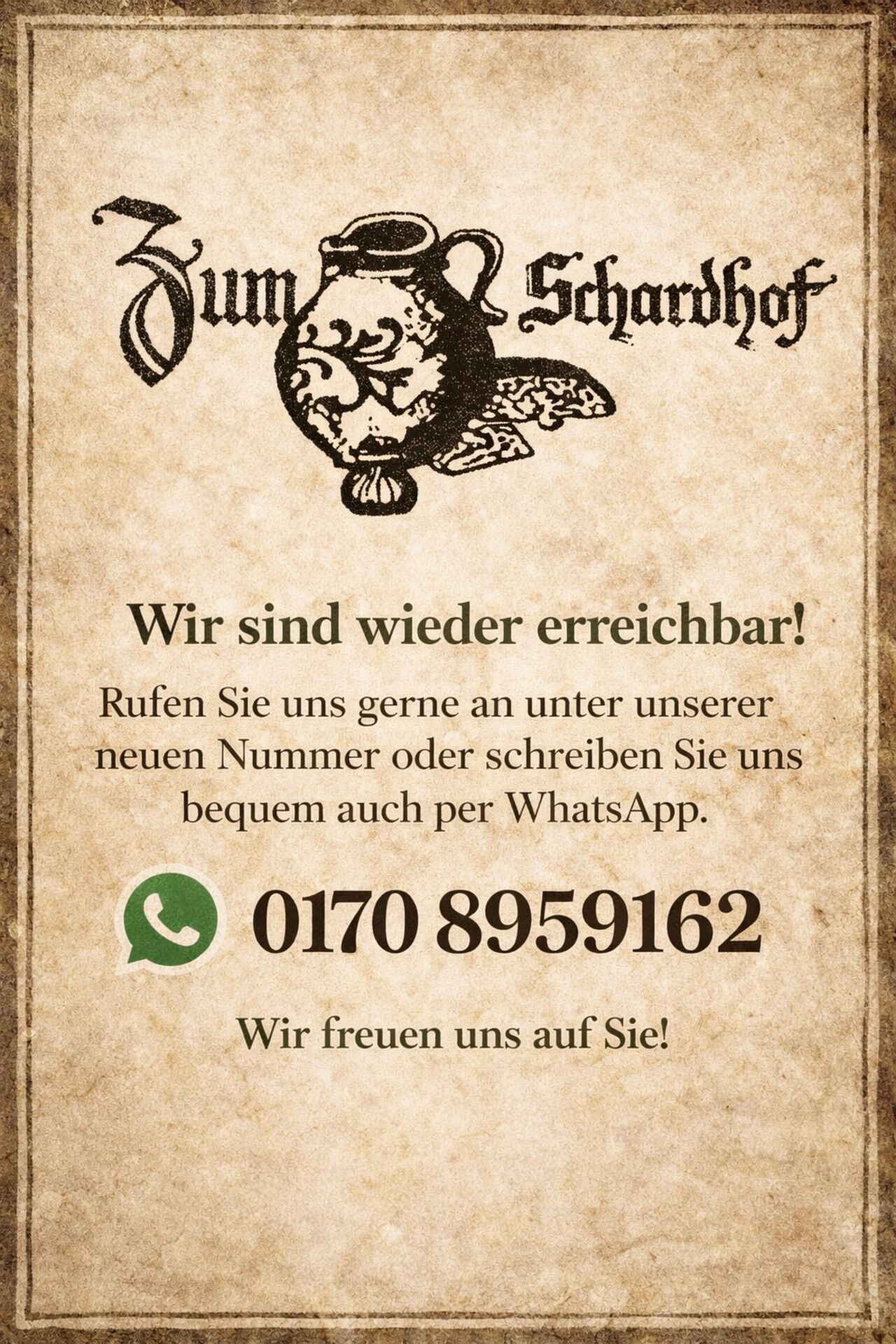WIEDER TELEFONISCH ERREICHBAR