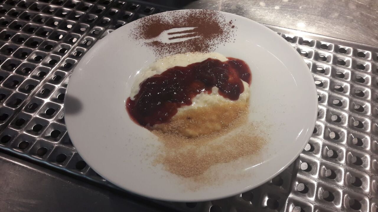 Milchreis mit roter Grütze ....