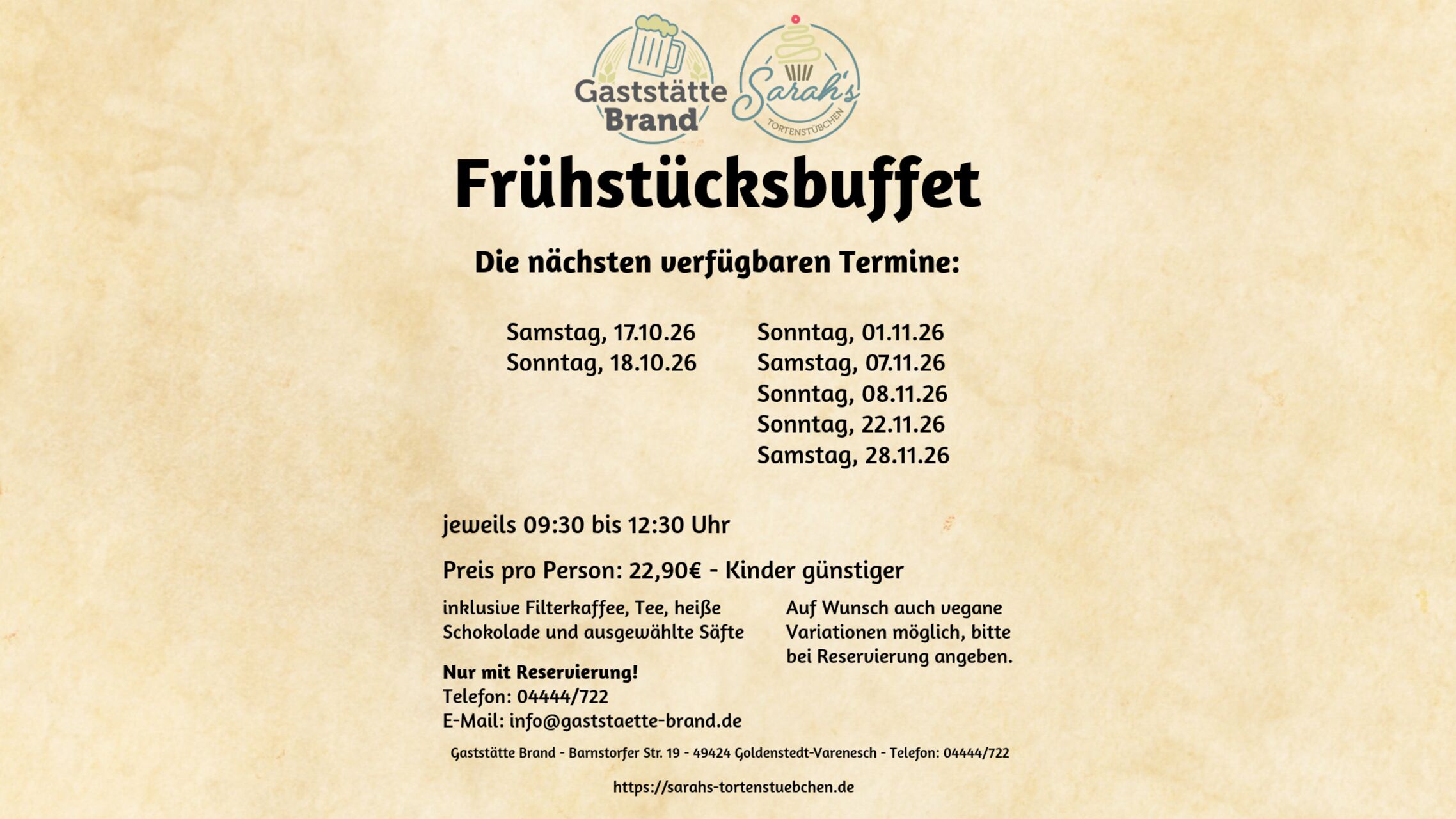 Frühstücksbuffet