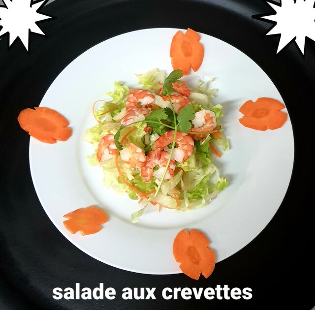 Salade aux crevettes 