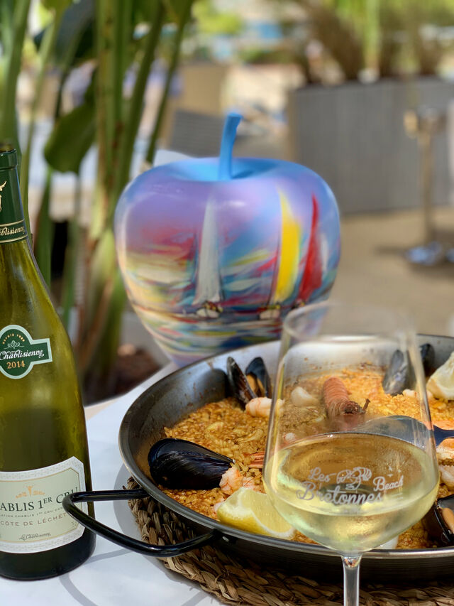 Paella con mariscos