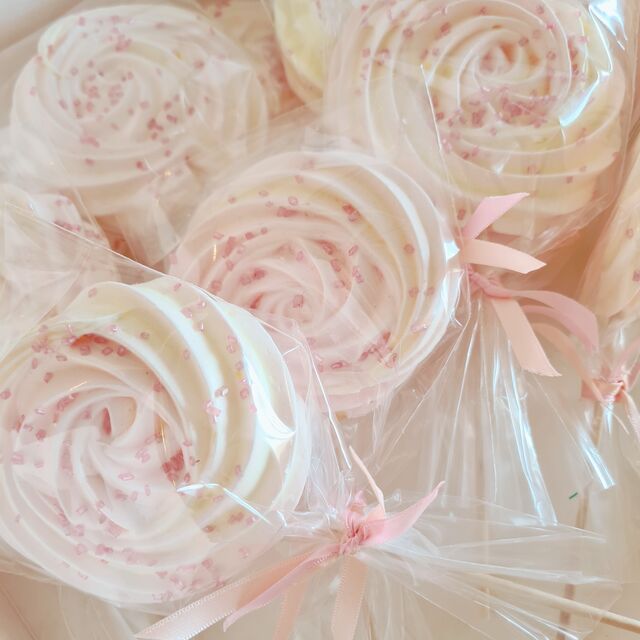 Sucettes meringuées - Baby Shower