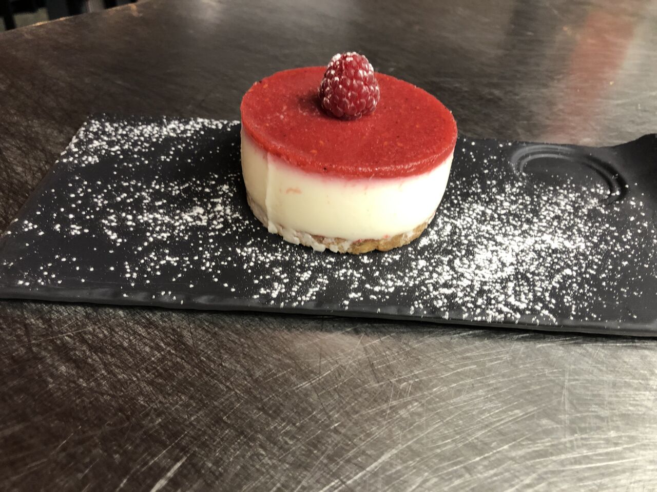 Cheesecake citron framboise