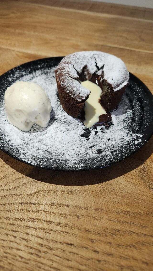 Fondant aux 2 chocolats 