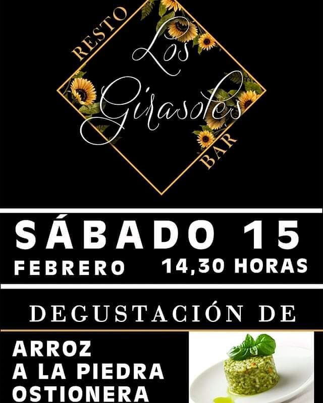 SÁBADO 15 DE FEBRERO, DESDE LAS 14.30 HORAS, DEGUSTACION DE ARROZ A LA PIEDRA OSTIONERA.