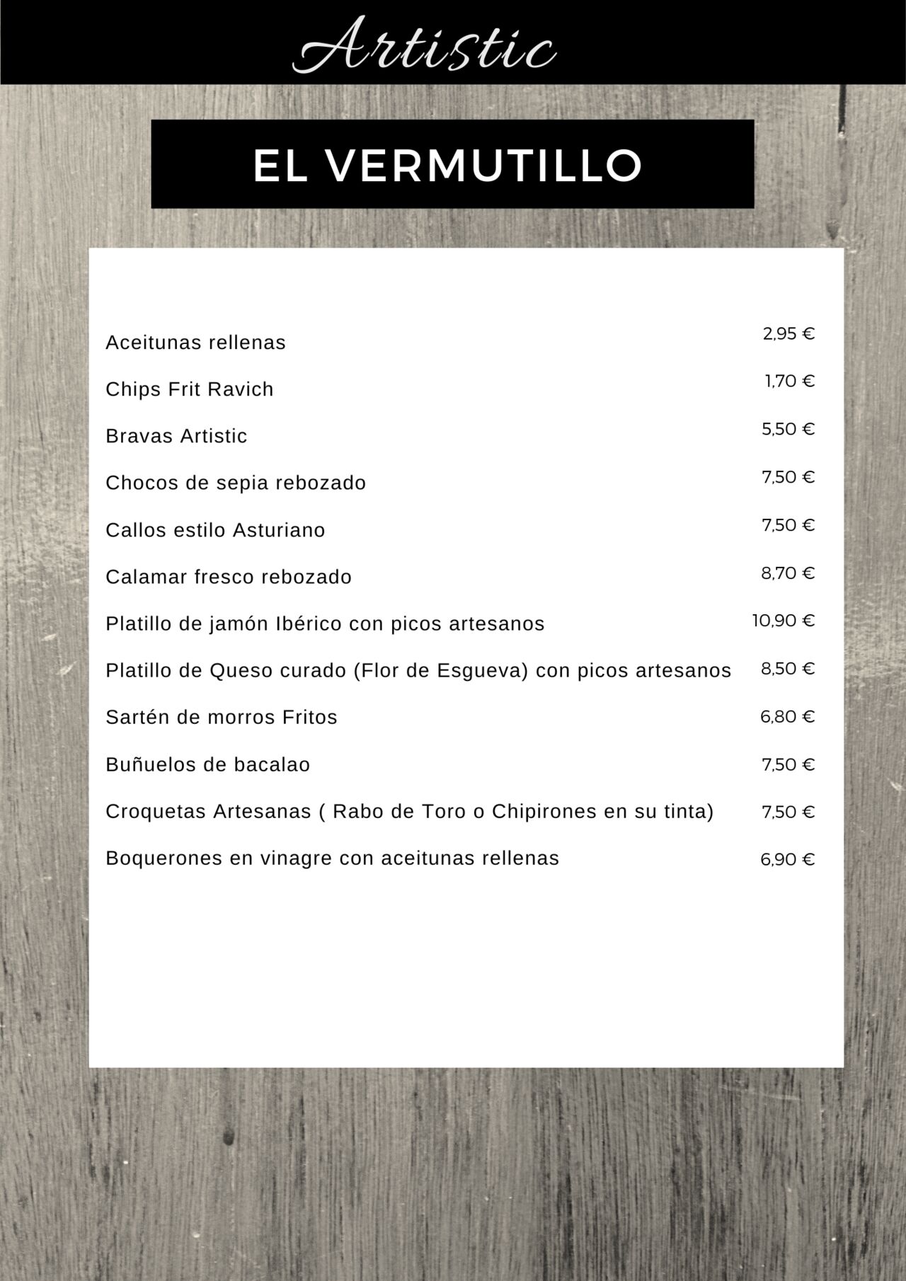 EL VERMUTILLO ARTISTIC