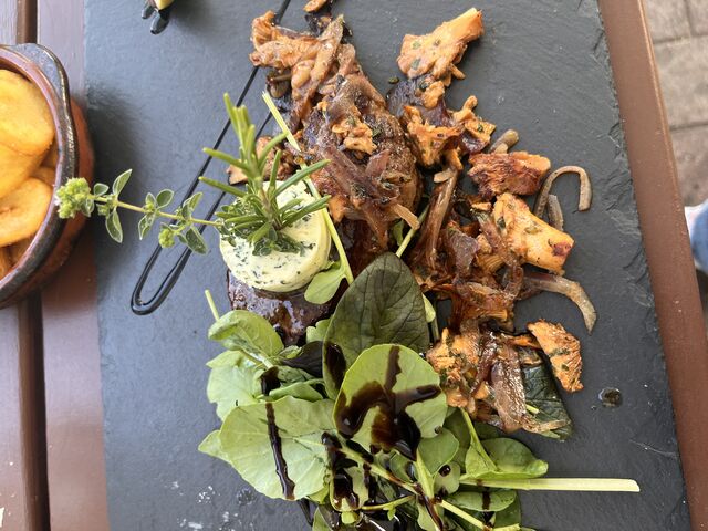 Hüftsteak mit pfifferlingen