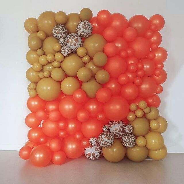 Mur de ballons thème Sunshine girafe