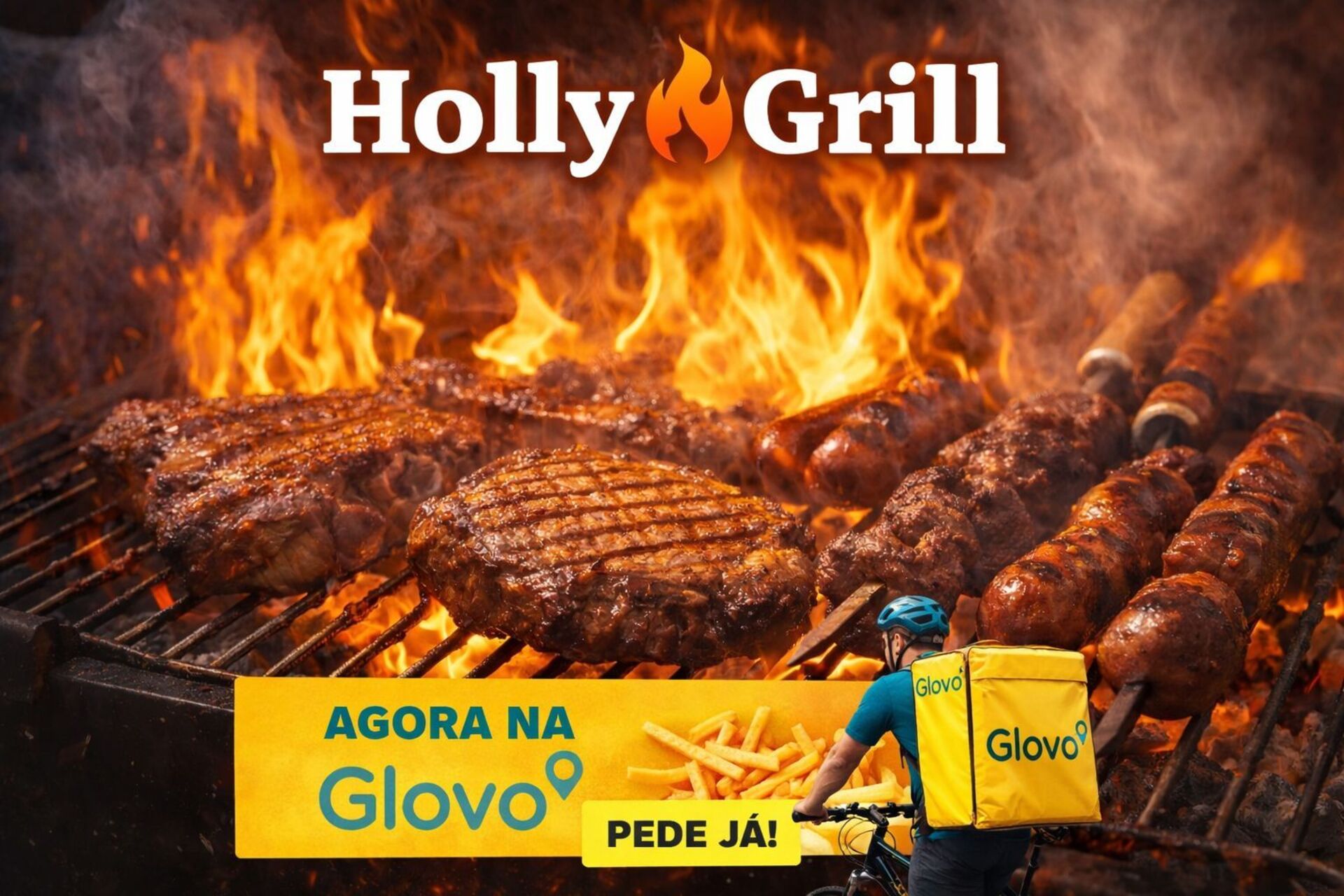 Holly Grill já está na Glovo!
