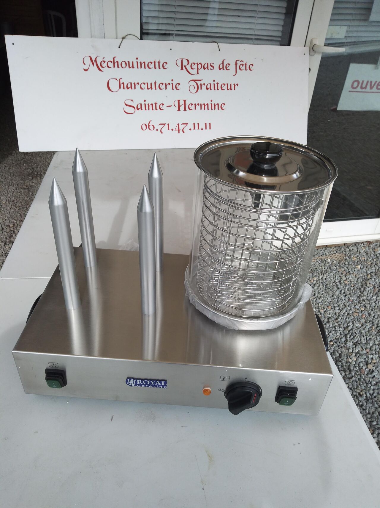 machine a hot dog 35 snacks 4 piques chauffants 