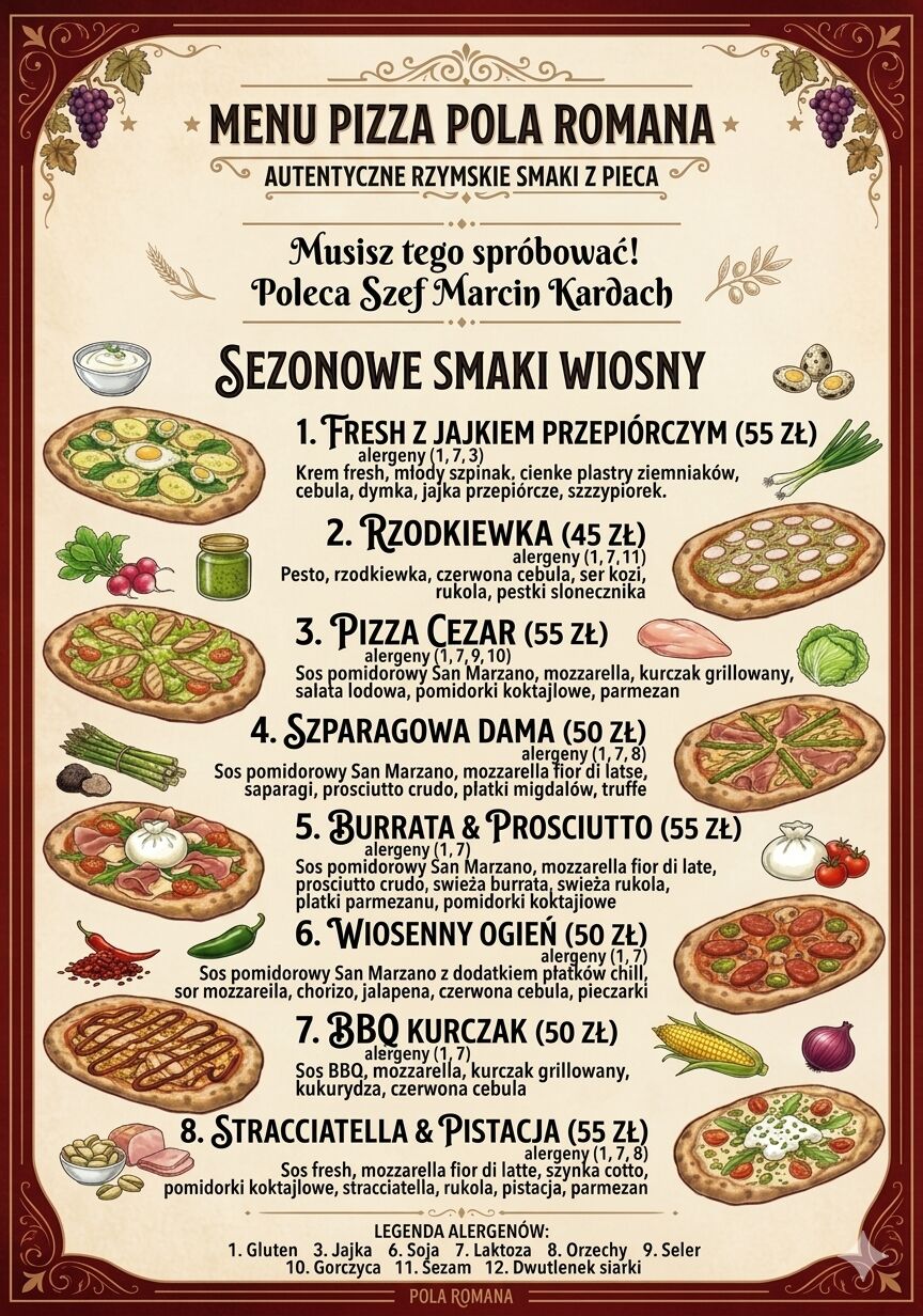 Pizza Pola Romana / Sezonowa