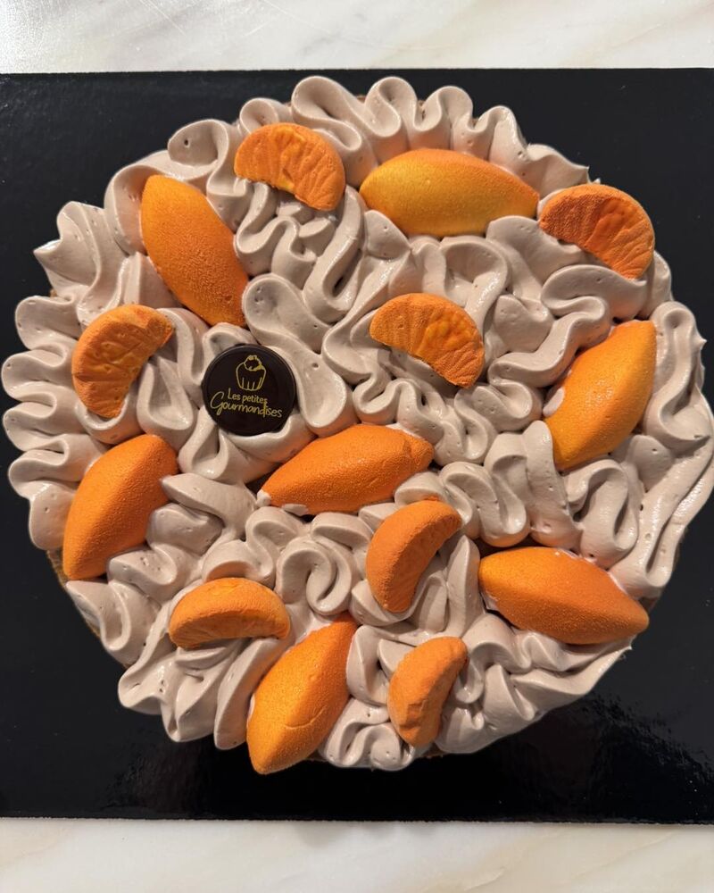 Tarte chocolat lait - mandarine