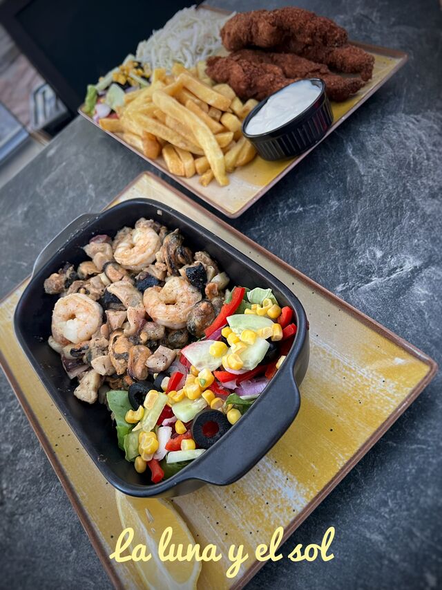 Fructe de mare trase la tigaie 