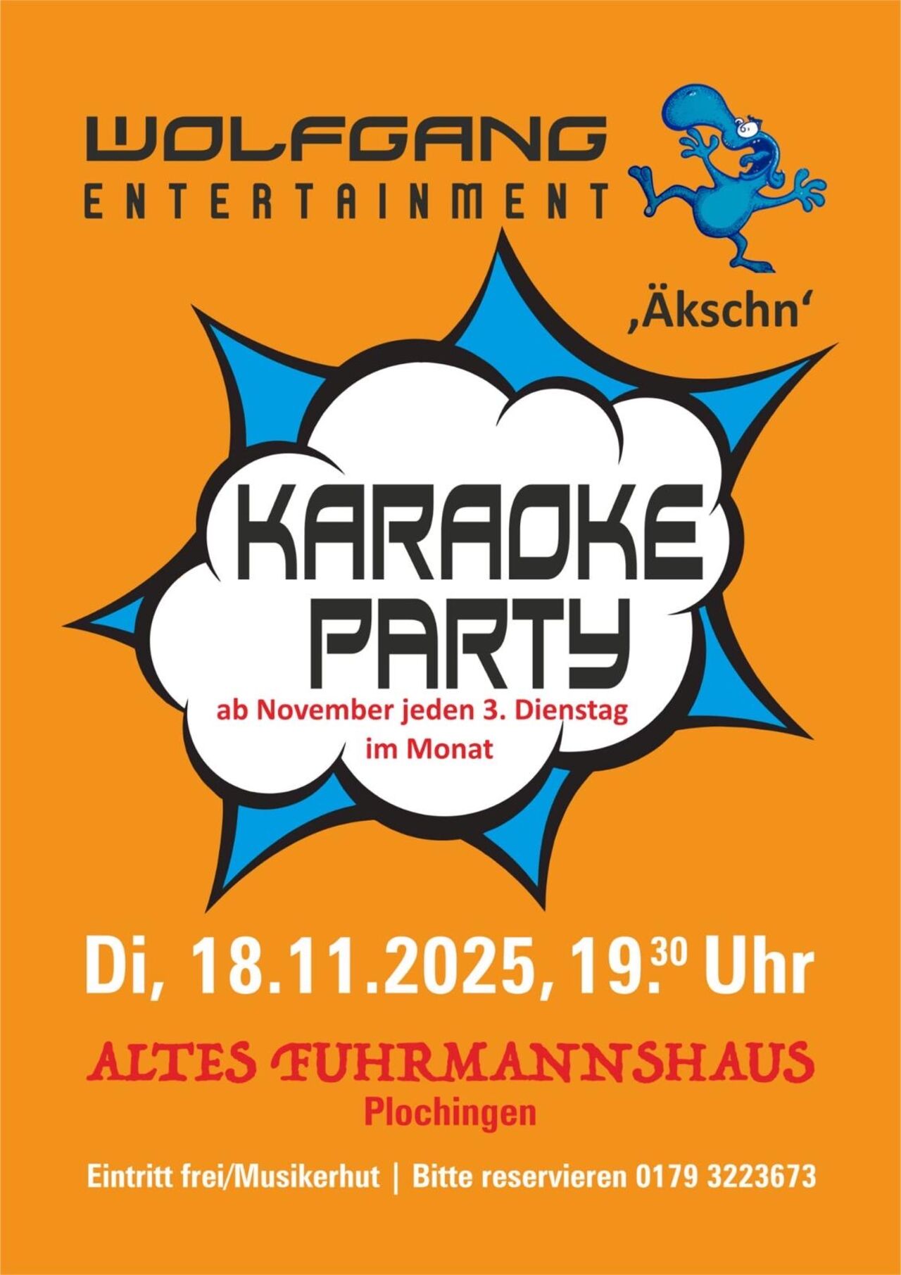 "KARAOKE" am Dienstag, 18.11.25