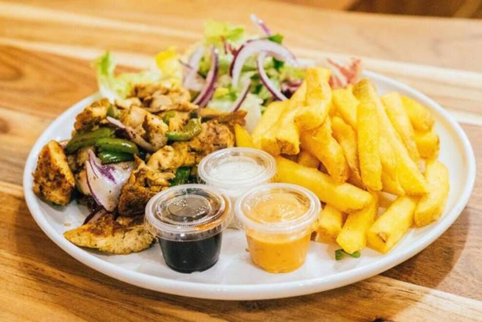 Assiette émincé de poulet