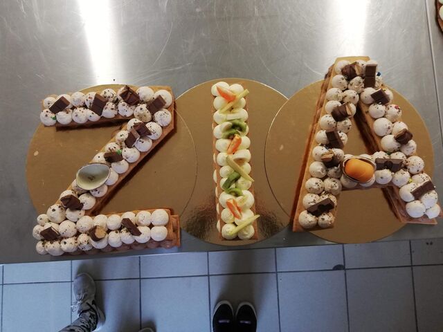 Letter cake vanille et chocolat