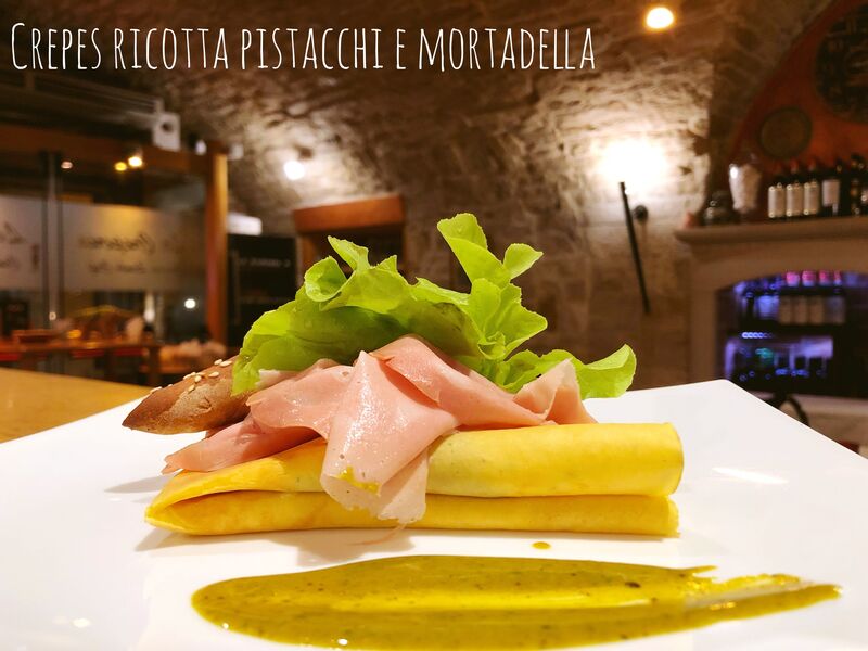 Crepes Mortadella e Pistacchi