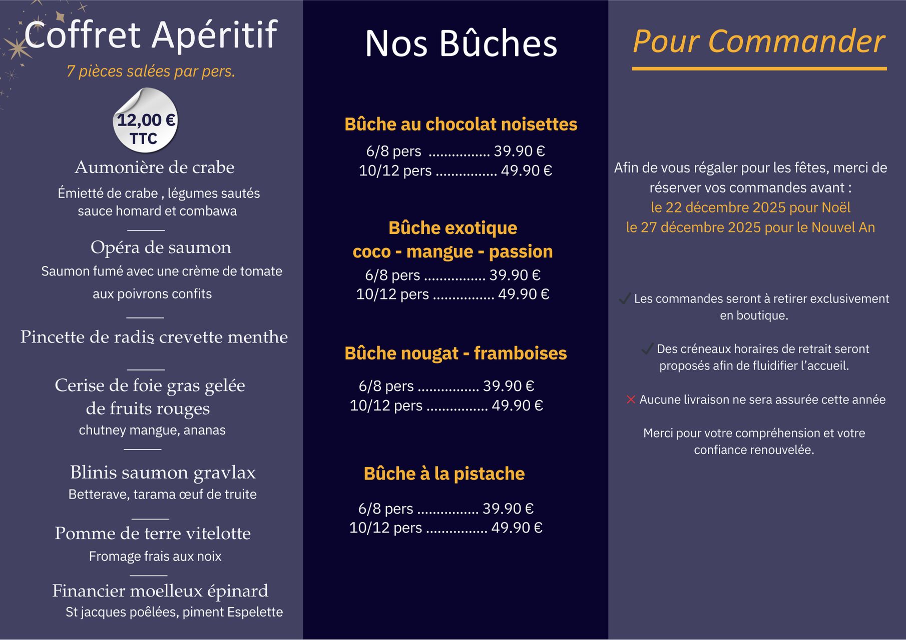 Notre Carte des Fêtes.