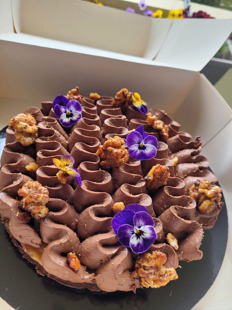 Tarte chocolat noix