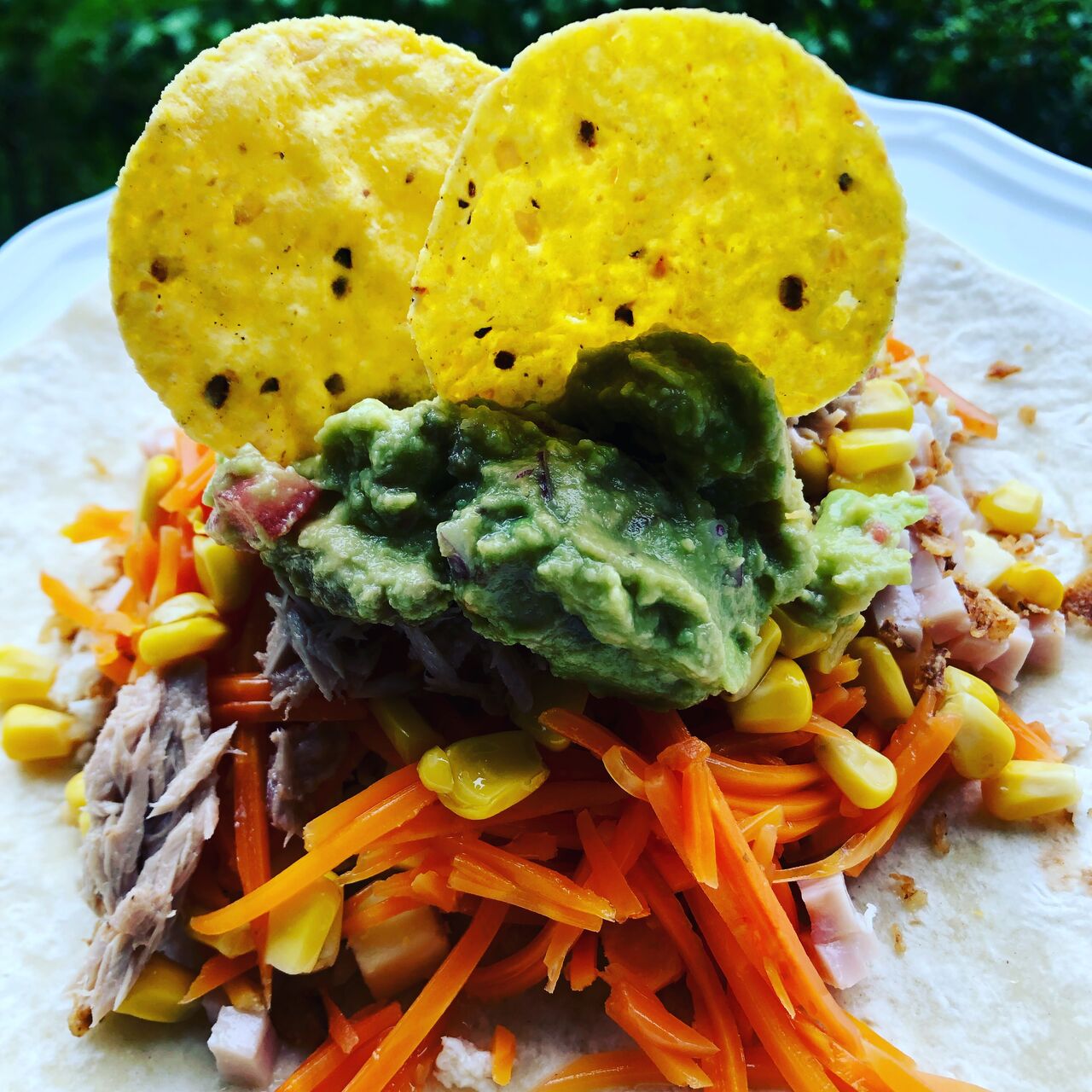 Quesadilla con guacamole 
