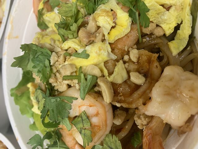 Pad Thaï aux crevettes 
