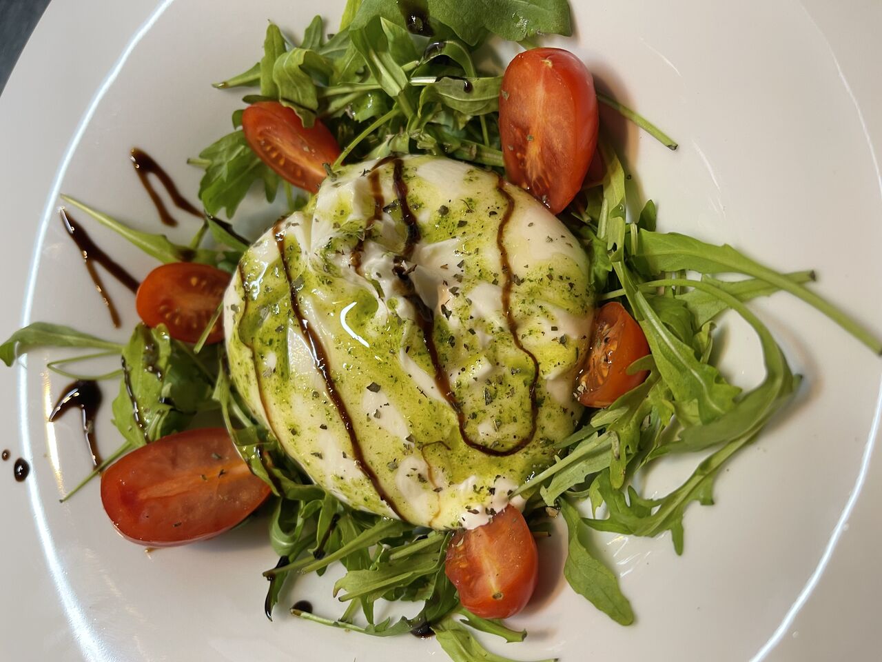 Burrata al pesto 😋