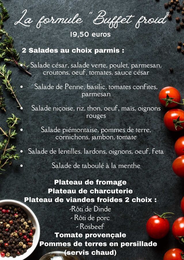 Formule buffet froid