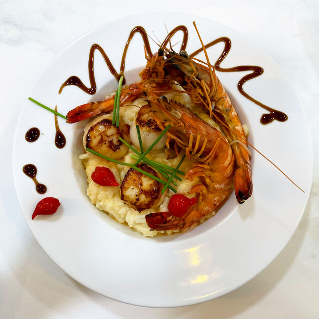 Risotto de Gambas et St Jacques