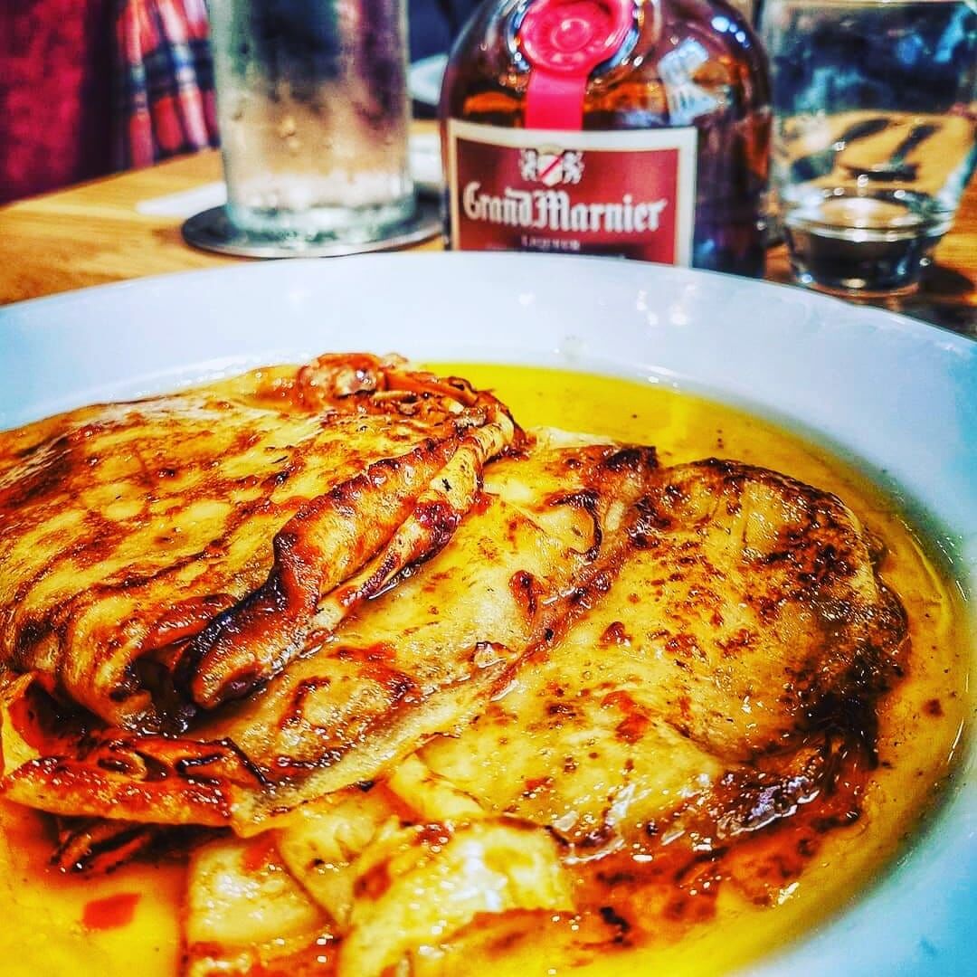 Les crêpes flambées