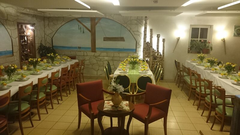 Unser Saal bis zu 60Personen für verschiedenste Anlässe