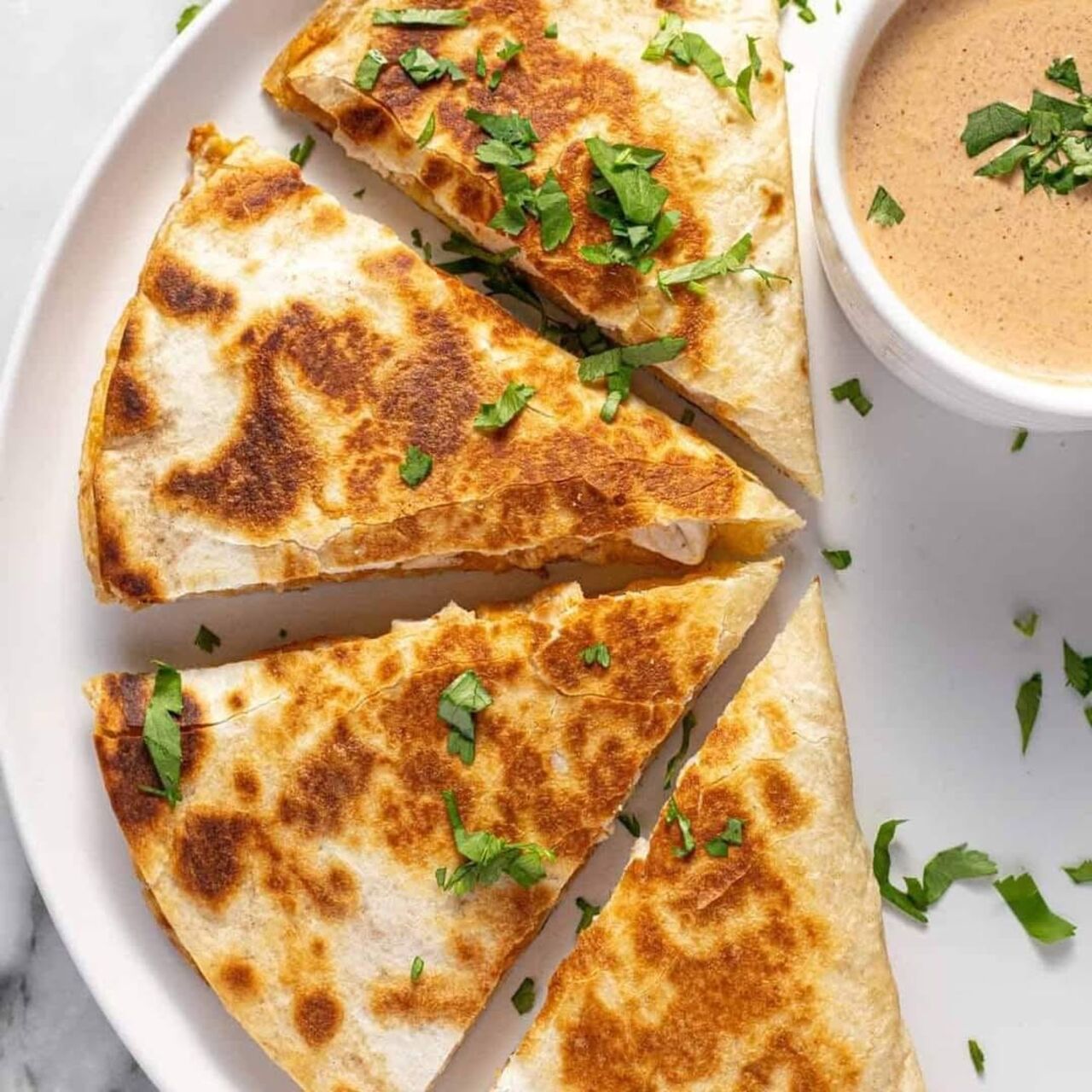 29. a 30.5 Quesadilla a tortilla