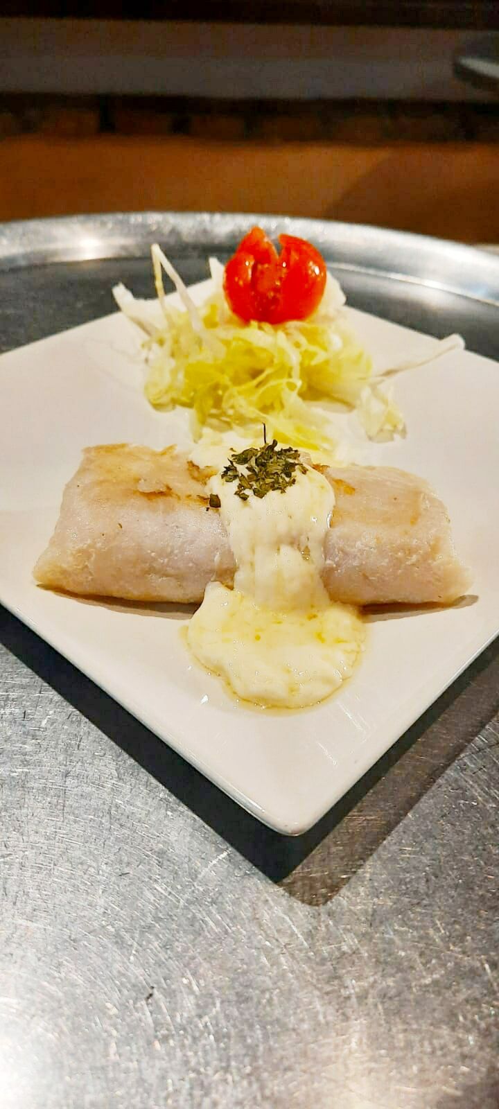 Tronquito de Merluza con Alioli de Ajiverde