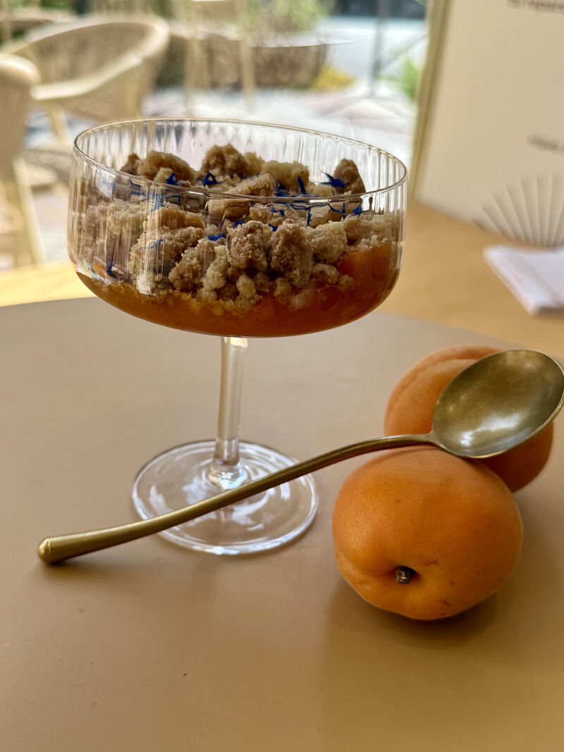 Crumble abricot nectarine